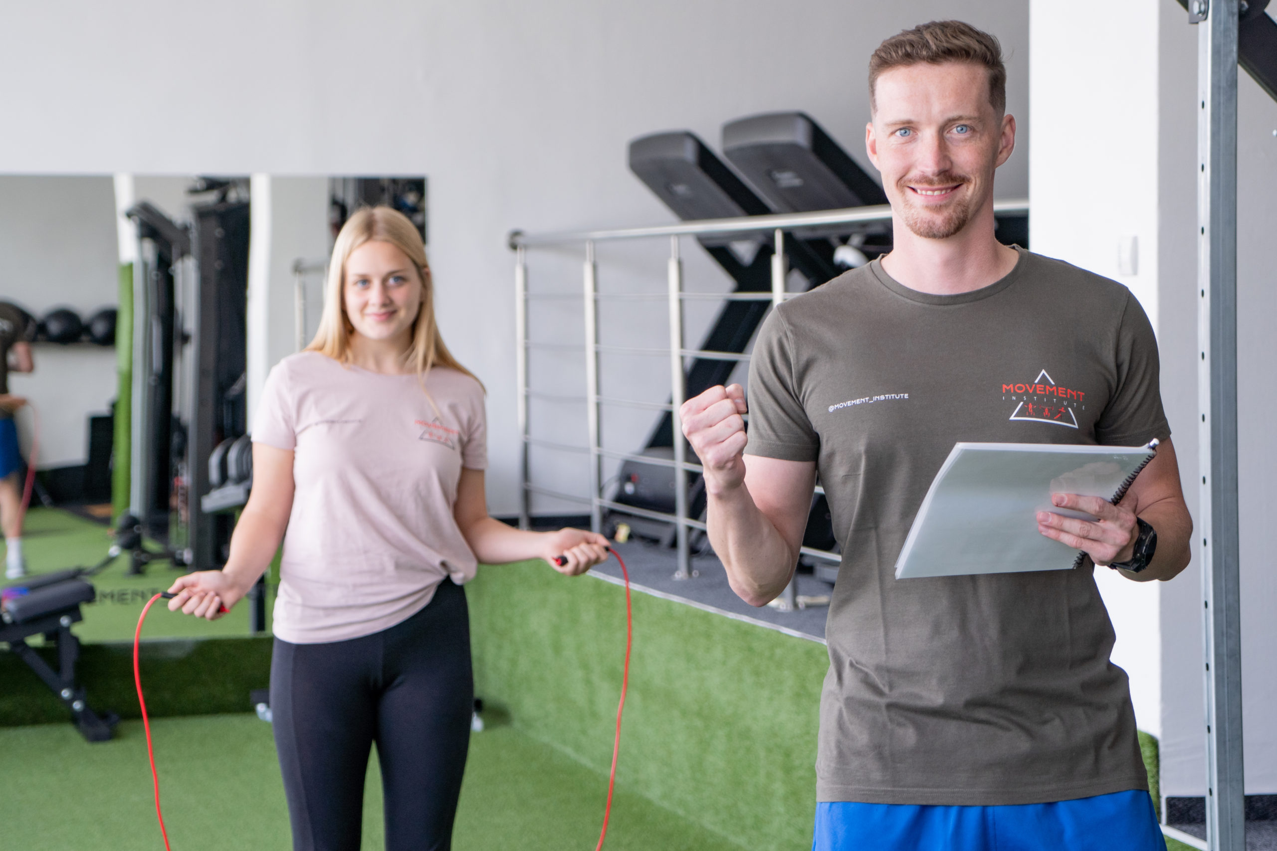 osobný tréner fitness centrum formovanie postavy tréningový plán Movement institute